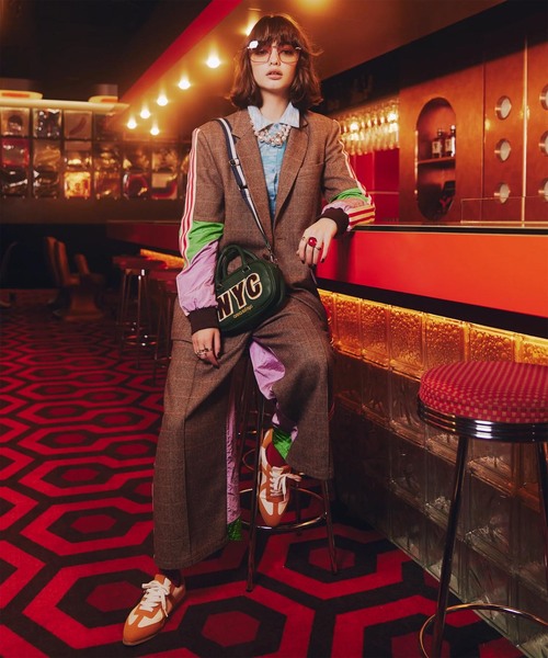 anna sui nyc(アナ スイ エヌ ワイ シー)の「anna sui nyc / アナスイエヌワイシー モザイクジャケット(テーラードジャケット・レディース・ブラック/ブラウン・FREE)」の16枚目の写真
