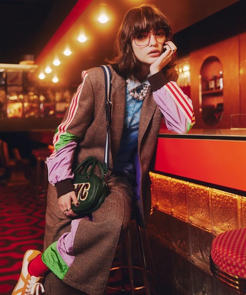 anna sui nyc(アナ スイ エヌ ワイ シー)の「anna sui nyc / アナスイエヌワイシー モザイクジャケット(テーラードジャケット・レディース・ブラック/ブラウン・FREE)」の13枚目の写真