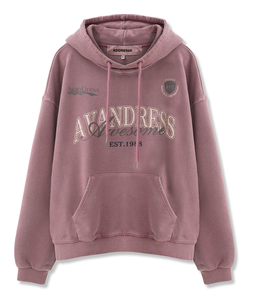 AVANDRESS（アバンドレス ）の「LOG フード_5COL（パーカー・レディース・アッシュグレー/ピンク/ブラック×グレー/ブラックミックス/ダークカーキ・SMALL/MEDIUM/LARGE）」の5枚目の写真