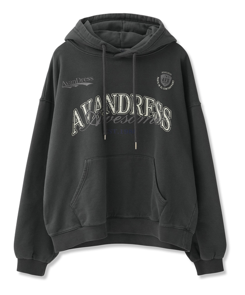 AVANDRESS（アバンドレス ）の「LOG フード_5COL（パーカー・レディース・アッシュグレー/ピンク/ブラック×グレー/ブラックミックス/ダークカーキ・SMALL/MEDIUM/LARGE）」の2枚目の写真