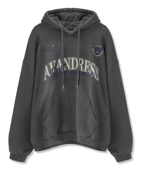 AVANDRESS（アバンドレス ）の「LOG フード_5COL（パーカー・レディース・アッシュグレー/ピンク/ブラック×グレー/ブラックミックス/ダークカーキ・SMALL/MEDIUM/LARGE）」の3枚目の写真