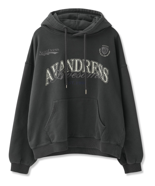 AVANDRESS（アバンドレス ）の「LOG フード_5COL（パーカー・レディース・アッシュグレー/ピンク/ブラック×グレー/ブラックミックス/ダークカーキ・SMALL/MEDIUM/LARGE）」の13枚目の写真