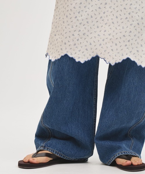 TODAYFUL（トゥデイフル）の「Jane's Denim（デニムパンツ・レディース・ブルー・23inch/24inch/25inch/26inch）」の6枚目の写真