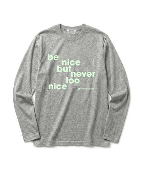 THEMORFHOUSE(ザモーフハウス)の「be nice プリント スタンダードフィット ロングスリーブ ブラック(Tシャツ/カットソー・レディース・その他・MEDIUM/LARGE)」の3枚目の写真
