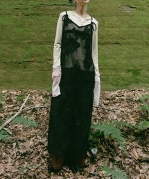 Bloom Embroidery Mesh Dress｜花柄刺繍メッシュワンピース