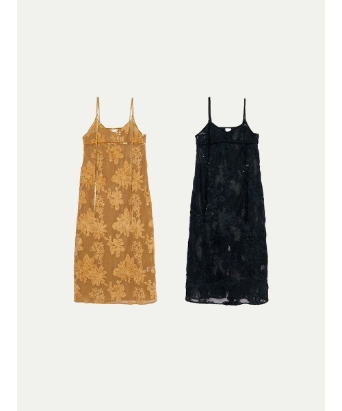 ELLA CANTARIA(エヤカンタリア)の「Bloom Embroidery Mesh Dress|花柄刺繍メッシュワンピース(ワンピース・レディース・ブラック/オレンジ・FREE)」の21枚目の写真