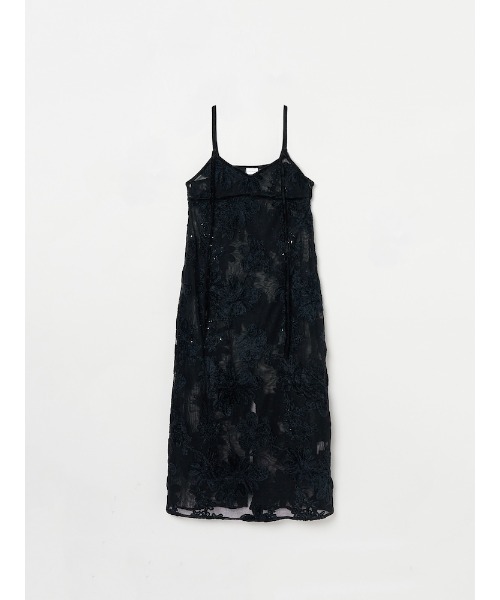ELLA CANTARIA(エヤカンタリア)の「Bloom Embroidery Mesh Dress|花柄刺繍メッシュワンピース(ワンピース・レディース・ブラック/オレンジ・FREE)」の22枚目の写真