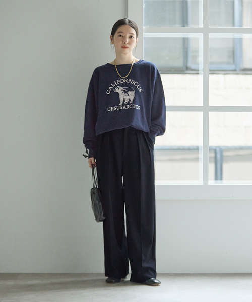 journal standard L'essage(ジャーナルスタンダードレサージュ)の「《追加》ヴィスポリギャバパンツ(ネイビー)(スラックス・レディース・ネイビー・40/38/36/34)」の11枚目の写真