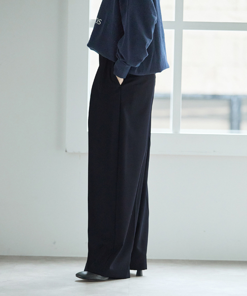 journal standard L'essage(ジャーナルスタンダードレサージュ)の「《追加》ヴィスポリギャバパンツ(ネイビー)(スラックス・レディース・ネイビー・40/38/36/34)」の13枚目の写真