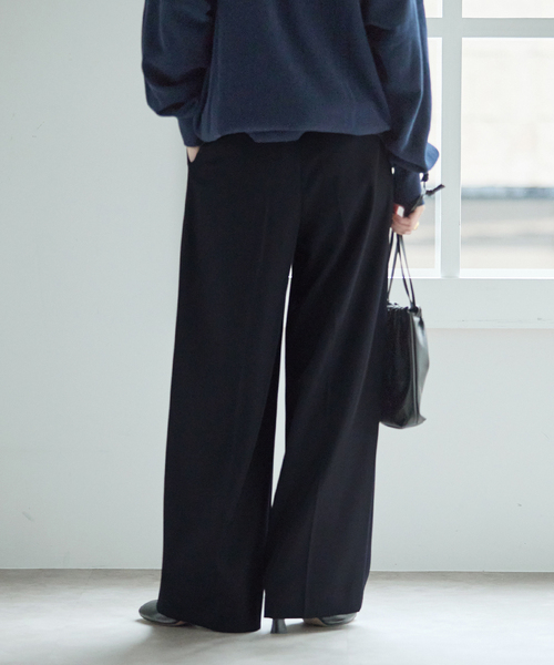 journal standard L'essage(ジャーナルスタンダードレサージュ)の「《追加》ヴィスポリギャバパンツ(ネイビー)(スラックス・レディース・ネイビー・40/38/36/34)」の14枚目の写真