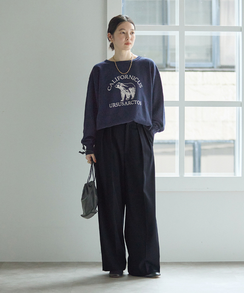 journal standard L'essage(ジャーナルスタンダードレサージュ)の「《追加》ヴィスポリギャバパンツ(ネイビー)(スラックス・レディース・ネイビー・40/38/36/34)」の15枚目の写真