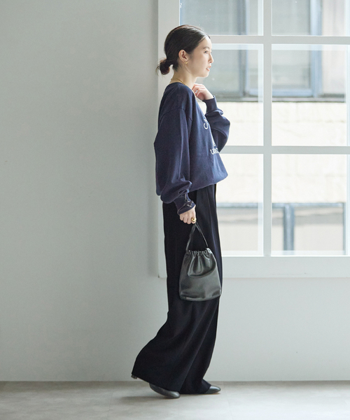 journal standard L'essage(ジャーナルスタンダードレサージュ)の「《追加》ヴィスポリギャバパンツ(ネイビー)(スラックス・レディース・ネイビー・40/38/36/34)」の16枚目の写真
