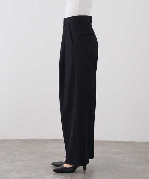 journal standard L'essage(ジャーナルスタンダードレサージュ)の「《追加》ヴィスポリギャバパンツ(ネイビー)(スラックス・レディース・ネイビー・40/38/36/34)」の3枚目の写真