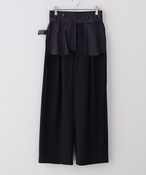 journal standard L'essage(ジャーナルスタンダードレサージュ)の「《追加》ヴィスポリギャバパンツ(ネイビー)(スラックス・レディース・ネイビー・40/38/36/34)」の9枚目の写真