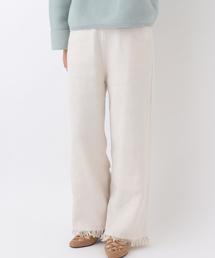 Another Edition | フリンジワイドパンツ（オフホワイト）/AEBC Lフリンジ WIDE PT　OFF(その他パンツ)