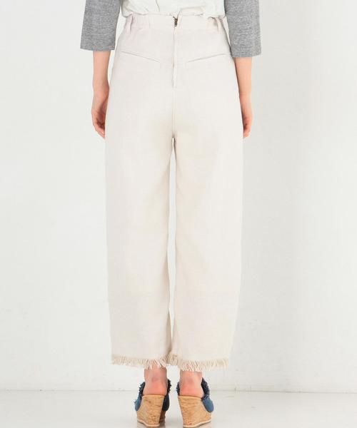 Another Edition(アナザーエディション)の「フリンジワイドパンツ(オフホワイト)/AEBC Lフリンジ WIDE PT OFF(その他パンツ・レディース・オフホワイト・SMALL/MEDIUM)」の2枚目の写真