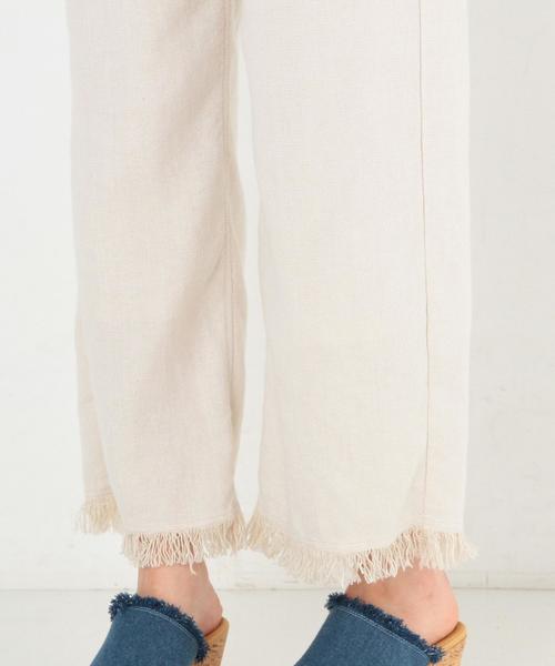 Another Edition(アナザーエディション)の「フリンジワイドパンツ(オフホワイト)/AEBC Lフリンジ WIDE PT OFF(その他パンツ・レディース・オフホワイト・SMALL/MEDIUM)」の10枚目の写真