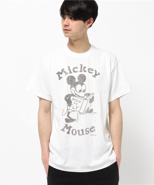 TRUE VINTAGE(トゥルーヴィンテージ)の「Old Mickey Mouse/オールドミッキーTシャツ(Tシャツ/カットソー・メンズ・ホワイト・X-LARGE/LARGE)」の1枚目の写真