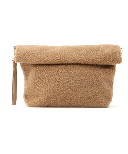 WEGO(ウィゴー)の「WEGO/ボア2WAYクラッチバッグ(クラッチバッグ・レディース・キャメル/グレー/その他1・FREE)」の14枚目の写真