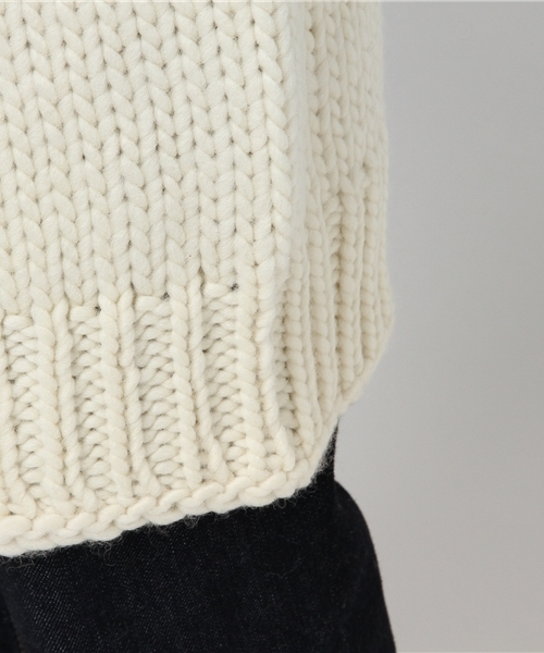 SLY（スライ）の「HAND MADE WOOL KNIT GOWN（その他アウター・レディース・マルチ/ピンク系その他/オフホワイト・FREE）」の13枚目の写真