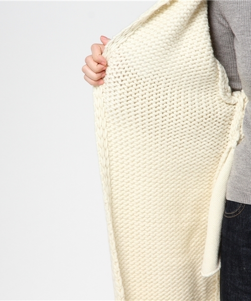 SLY（スライ）の「HAND MADE WOOL KNIT GOWN（その他アウター・レディース・マルチ/ピンク系その他/オフホワイト・FREE）」の15枚目の写真