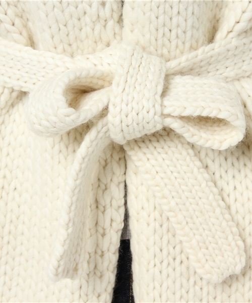 SLY（スライ）の「HAND MADE WOOL KNIT GOWN（その他アウター・レディース・マルチ/ピンク系その他/オフホワイト・FREE）」の16枚目の写真