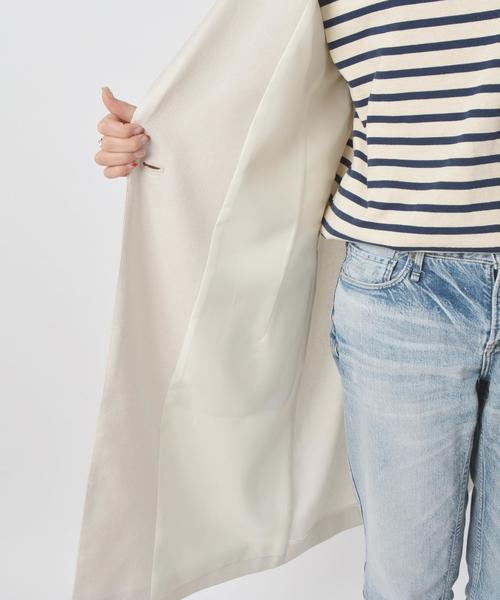SHIPS for women（シップスフォーウィメン）の「リネンライクチェスターコート◇（チェスターコート・レディース・ベージュ/ネイビー/ライトブルー・36/38）」の4枚目の写真