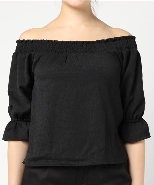 SpRay(スプレイ)の「BACKリボン七分袖プルオーバー(シャツ/ブラウス・レディース・ブラック/オフホワイト/レッド/イエロー・FREE)」の8枚目の写真