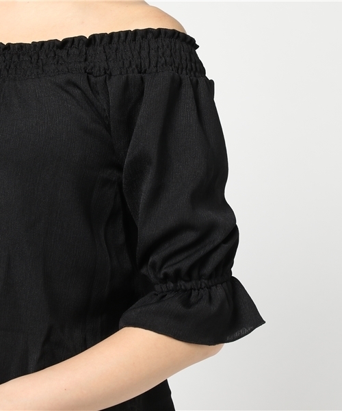 SpRay(スプレイ)の「BACKリボン七分袖プルオーバー(シャツ/ブラウス・レディース・ブラック/オフホワイト/レッド/イエロー・FREE)」の10枚目の写真