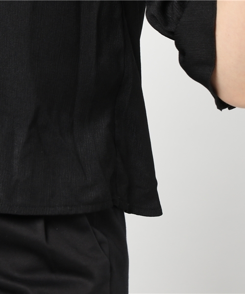 SpRay(スプレイ)の「BACKリボン七分袖プルオーバー(シャツ/ブラウス・レディース・ブラック/オフホワイト/レッド/イエロー・FREE)」の11枚目の写真