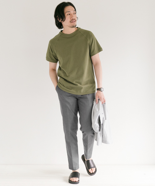 URBAN RESEARCH DOORS MENS（アーバンリサーチ ドアーズ メンズ）の「DOORS Tennessee Cotton C/N Tee（Tシャツ/カットソー・メンズ・カーキ/ブラック系その他/ゴールド/ホワイト/インディゴブルー・38/40）」の8枚目の写真