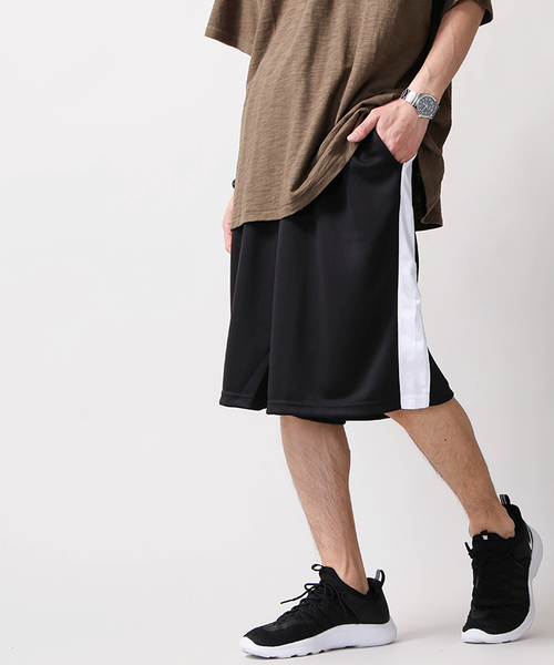 WEGO（ウィゴー）の「WEGO/ラインボリュームショーツ（スラックス・メンズ・イエロー/ブラック/ブラック系その他/ターコイズブルー/ブルー/レッド・MEDIUM/LARGE）」の17枚目の写真