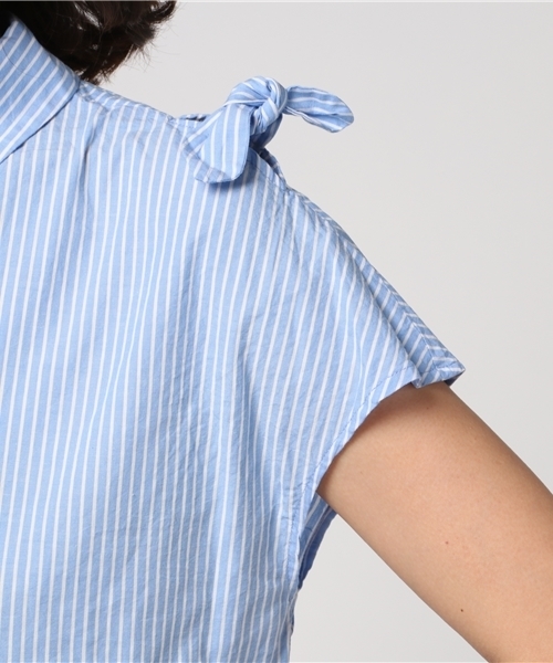 POU DOU DOU（プードゥドゥ）の「いろいろリボンブラウス（シャツ/ブラウス・レディース・オフホワイト/ブルー/イエロー・3）」の8枚目の写真