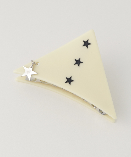CONVERSE TOKYO(コンバーストウキョウ)の「CONVERSE TOKYO×sAn 三角バレッタ(大)(バレッタ/ヘアクリップ)」|アイボリー