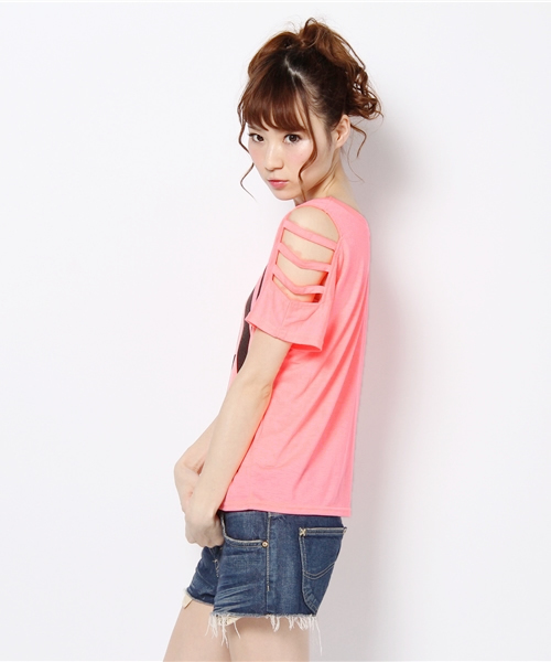 LB-03（エルビー・ゼロスリー）の「CALL Ｔシャツ（Tシャツ/カットソー・レディース・ピンク系・FREE）」の2枚目の写真