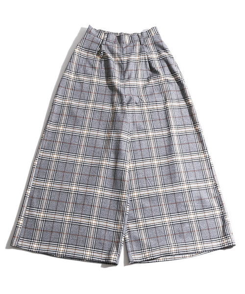 WEGO（ウィゴー）の「WEGO/スーパーワイドチェックパンツ（その他パンツ・レディース・ブラウン系その他/グレー系その他・FREE）」の11枚目の写真