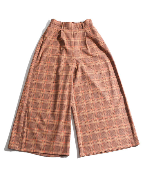 WEGO（ウィゴー）の「WEGO/スーパーワイドチェックパンツ（その他パンツ・レディース・ブラウン系その他/グレー系その他・FREE）」の10枚目の写真