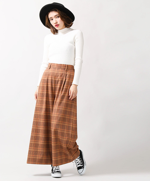 WEGO（ウィゴー）の「WEGO/スーパーワイドチェックパンツ（その他パンツ・レディース・ブラウン系その他/グレー系その他・FREE）」の19枚目の写真