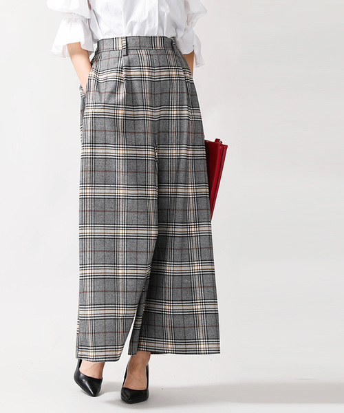 WEGO（ウィゴー）の「WEGO/スーパーワイドチェックパンツ（その他パンツ・レディース・ブラウン系その他/グレー系その他・FREE）」の17枚目の写真