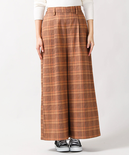 WEGO（ウィゴー）の「WEGO/スーパーワイドチェックパンツ（その他パンツ・レディース・ブラウン系その他/グレー系その他・FREE）」の14枚目の写真