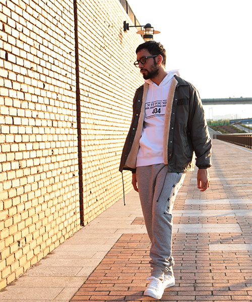 LIBERTY CITY（リバティシティ）の「【LIBERTY CITY/リバティーシティ】[TEAM LIBERTY CITY] 裏ボア コーチジャケット（ナイロンジャケット・メンズ・ブラック/グレー・LARGE/MEDIUM/SMALL）」の19枚目の写真