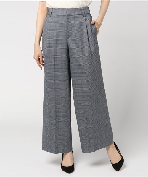 RIVE DROITE（リヴドロワ）の「グレンチェックワイドパンツ（その他パンツ・レディース・ブラウン/グレー・1/0）」の2枚目の写真