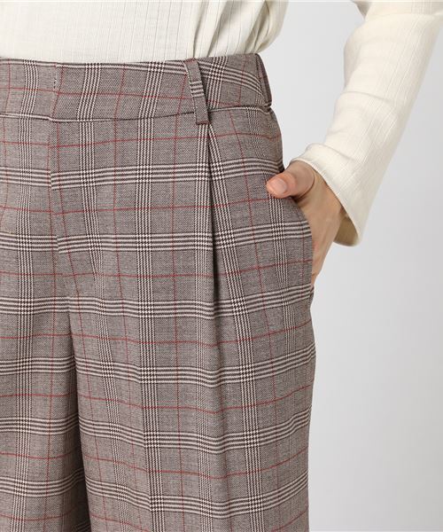 RIVE DROITE（リヴドロワ）の「グレンチェックワイドパンツ（その他パンツ・レディース・ブラウン/グレー・1/0）」の3枚目の写真
