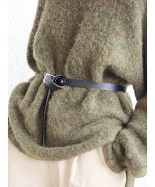 Ungrid（アングリッド）の「定番細ベルト（ベルト・レディース・キャメル/ブラウン/ブラック・FREE）」の2枚目の写真