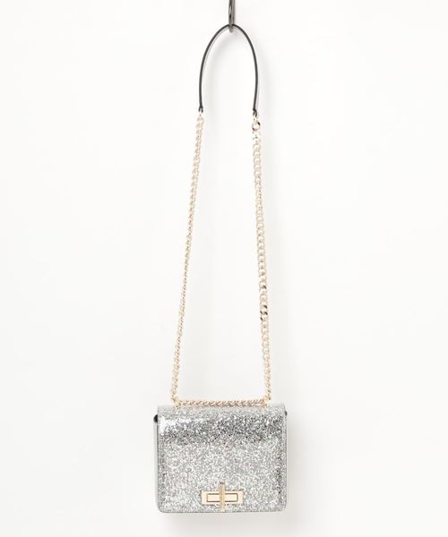 Spiralgirl スパイラルガール の Spiralgirlスパイラルガール ラメがｷﾗｷﾗ ﾁｪｰﾝ使いﾛﾝｸﾞｼｮﾙﾀﾞｰ ショルダーバッグ Wear