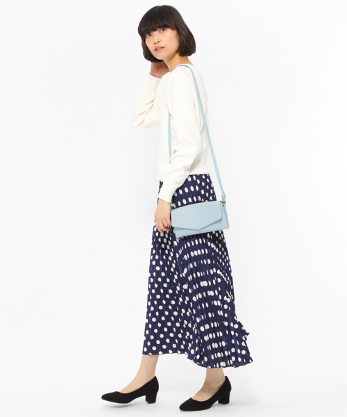 LAKOLE(ラコレ)の「【マシーンウォッシャブル】2WAYフルニードルニット / LAKOLE(ニット/セーター・レディース・オフホワイト/グレー/ネイビー/ライトブルー・MEDIUM/SMALL)」の9枚目の写真