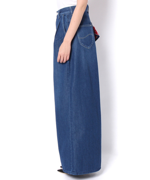 Lee(リー)の「【LEE/リー】WIDEPANTS/ワイドデニムパンツ(デニムパンツ・レディース・ライトブルー/ブルー・MEDIUM/SMALL)」の10枚目の写真