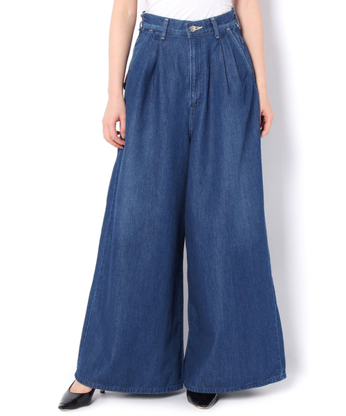 Lee(リー)の「【LEE/リー】WIDEPANTS/ワイドデニムパンツ(デニムパンツ・レディース・ライトブルー/ブルー・MEDIUM/SMALL)」の9枚目の写真
