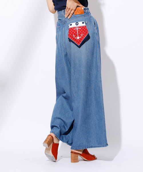 Lee(リー)の「【LEE/リー】WIDEPANTS/ワイドデニムパンツ(デニムパンツ・レディース・ライトブルー/ブルー・MEDIUM/SMALL)」の21枚目の写真