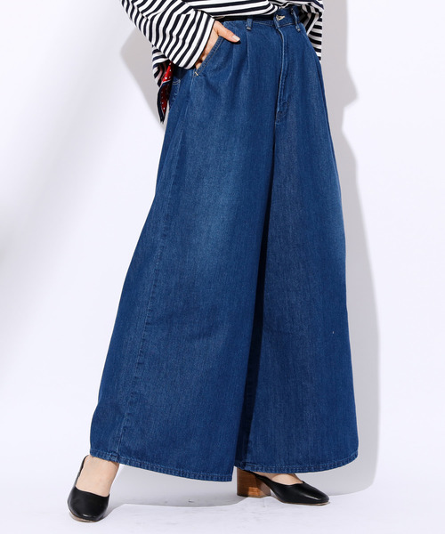 Lee(リー)の「【LEE/リー】WIDEPANTS/ワイドデニムパンツ(デニムパンツ・レディース・ライトブルー/ブルー・MEDIUM/SMALL)」の5枚目の写真